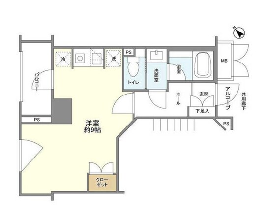 クオリア銀座の物件間取画像